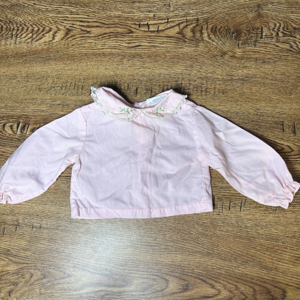 Vintage Tiny Tots Original Baby Girl Pink Top Size 36 Months?